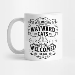 Witch Salem Sanctuary For Wayward Black Cats 1692 Halloween Mug